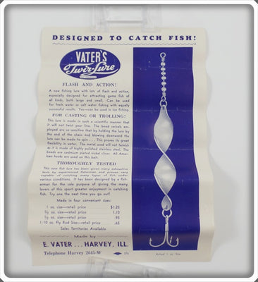 Vintage E Vater Box Insert For Vater's Twir-Lure