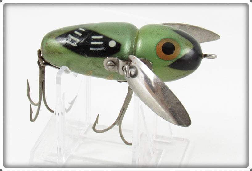 antique fishing lure heddon crazy crawler Vintage Heddon Glow Worm Crazy Crawler 2100 GW Lure For Sale