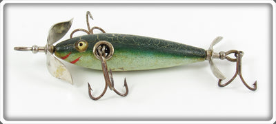 Pflueger Green Crackleback Neverfail Trade Minnow Lure