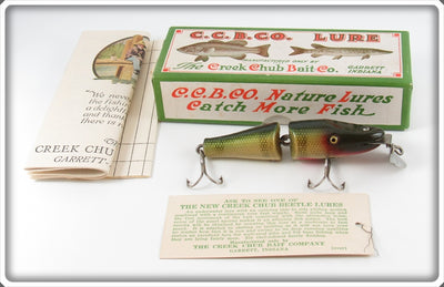 Creek Chub Perch Finish Jointed Baby Pikie Lure In Box 2701