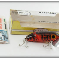 Vintage Arbogast Orange Coachdog 3/8 Jitterbug In Box 620 14 