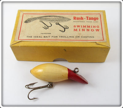 Vintage Rush Tango Red & White Swimming Minnow Lure In Box