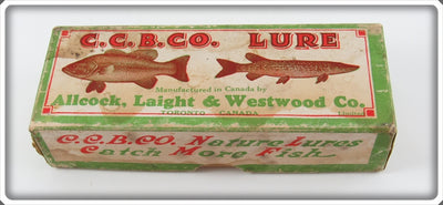 Vintage Creek Chub AL&W Silver Flash Dingbat Lure Empty Box 