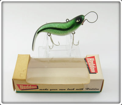 Vintage Heddon Green Bar Cousin II Lure In Box 7735 GAR