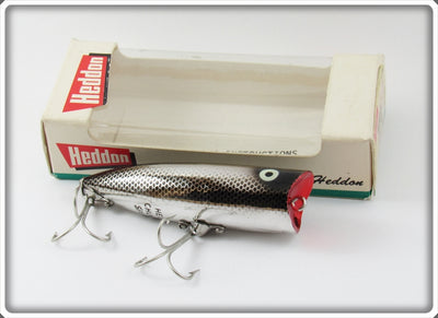 Heddon 9542 NBL Nickel Black Chrome Chugger Spook Lure In Box 