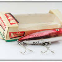 Vintage Heddon 9542 NPR Red Chrome Chugger Spook Lure In Box