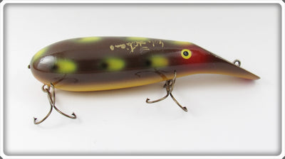 Vintage Ed Latiano Brown Frog Rush Tango Type Lure
