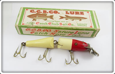 Creek Chub Red Head White Jointed Snook Pikie In Correct Box 5502