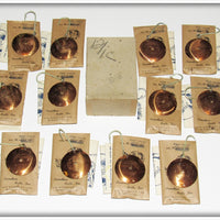 Canadian Baits Inc Dealer Box Of 12 Copper Round Spoons