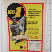 1976 Creek Chub Wigglefish World Record Bass Ad