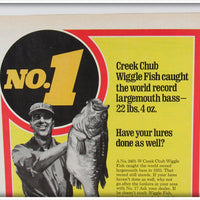 1976 Creek Chub Wigglefish World Record Bass Ad
