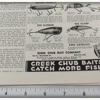 1937 Creek Chub Baits Catch More Fish Ad