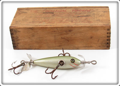 Heddon Aluminum 100 Dowagiac Minnow In High Forehead 103 Wood Box