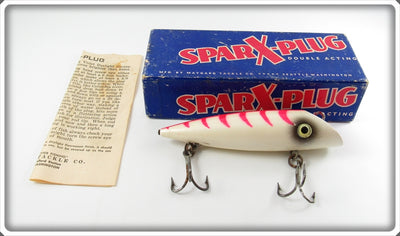 Maygard Tackle Co Pearl Red Skeleton SparX-Plug In Box