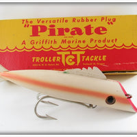 Vintage Troller Tackle Pearl Pink Pirate Salmon Plug In Box 