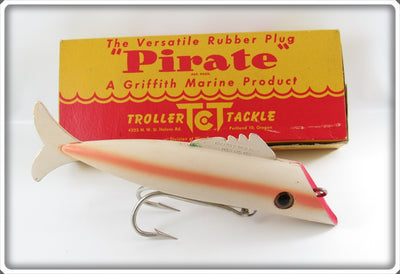 Vintage Troller Tackle Pearl Pink Pirate Salmon Plug In Box 