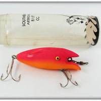 Southern Artificial Bait Co Fluorescent Red Blabber Mouth Lure In Tube
