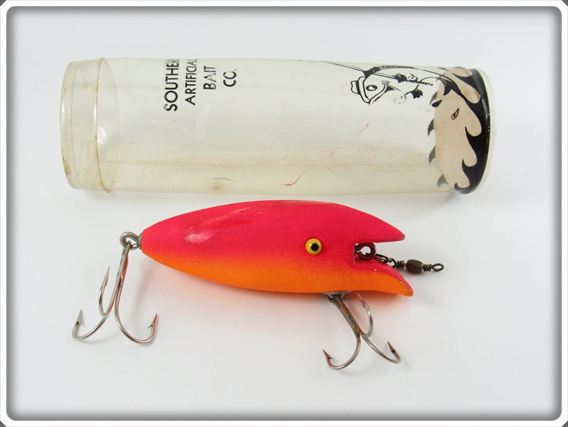 Southern Artificial Bait Co Fluorescent Red Blabber Mouth Lure In Tube