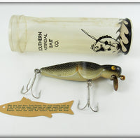 Southern Artificial Bait Co Black Scale Scalloped Wiggler Lure In Tube