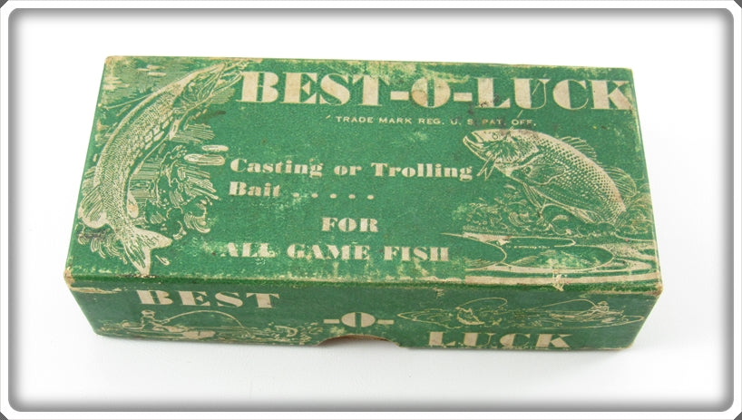 South Bend Best O Luck Yellow Perch Weighted Wobbler Empty Box 942 P