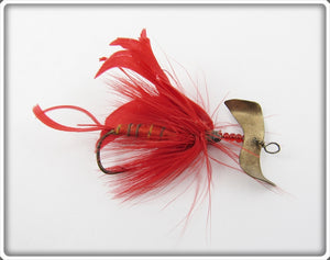 Vintage J.T. Buel Red Spinning Fly Lure