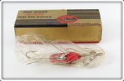 Vintage Al Foss Red & White Oriental Wiggler In Cardboard Box
