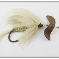 Vintage J.T. Buel White Spinning Fly Lure