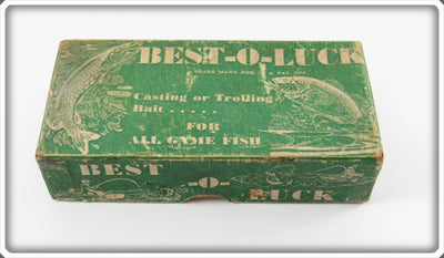 South Bend Best O Luck Yellow Perch Weighted Wobbler Empty Box