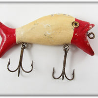 Vintage Wright & McGill Red & White Bass O Gram Lure 