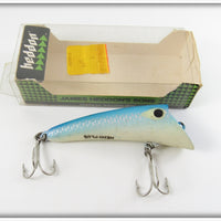Vintage Heddon Glo Blue Alewife Hedd Plug In Box 8800 DBL 