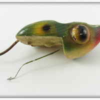 Vintage Fenton Green Pork Rind Frog Lure