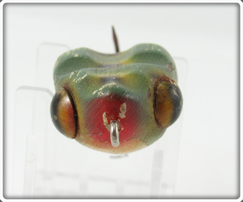 Vintage Fenton Green Pork Rind Frog Lure For Sale | Tough Lures
