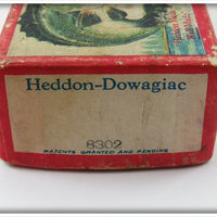 Heddon Red Head White Zig Wag Empty Box 8302