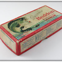 Heddon Red Head White Zig Wag Empty Box 8302