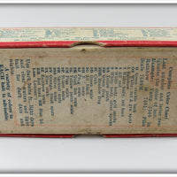 Heddon Red Head White Zig Wag Empty Box 8302