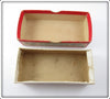 Heddon Red Head White Zig Wag Empty Box 8302