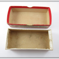Heddon Red Head White Zig Wag Empty Box 8302