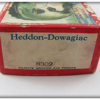 Heddon Red Head White Zig Wag Empty Box 8302