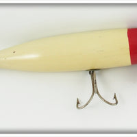 Vintage Shur Strike Red & White HV Heddon Vamp Type Lure HV2