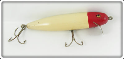Vintage Shur Strike Red & White HV Heddon Vamp Type Lure HV2