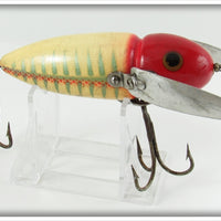 Heddon Red & White Shore Musky Crazy Crawler Lure 2152XS
