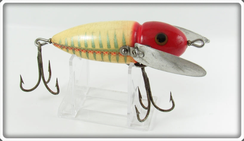 Heddon Red & White Shore Musky Crazy Crawler Lure 2152XS