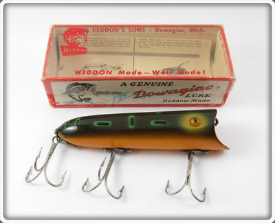 Vintage Heddon Bullfrog Tack Eye Lucky 13 Lure In Box 2500 BF
