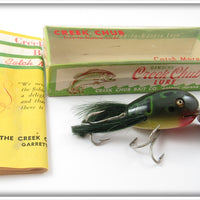 Vintage Creek Chub Frog Spot Dingbat Lure In Box 5119