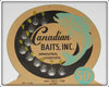 Canadian Baits Inc. Nickel 00 Round Spoon Dealer Display