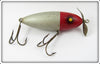 Vintage Paw Paw Economy Silver Red Head Surface Lure