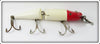 Vintage Creek Chub Red Head White Jointed Husky Pikie Lure 3002