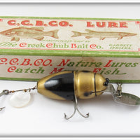 Vintage Creek Chub Gold Deep Diving Midget Beetle Lure In Box 6054DD