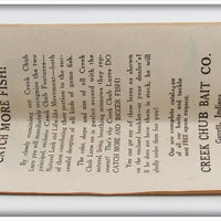 Creek Chub Bait Co Old Fisherman Pocket Catalog