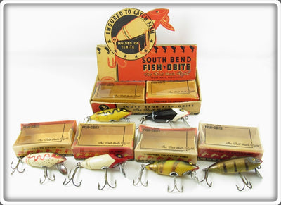 South Bend Fish OBite Dealer Display Box With Six Lures 